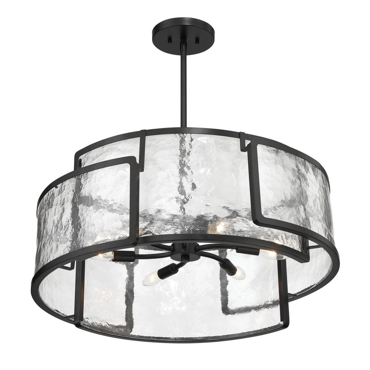 Minka-Lavery - 5267-66A - Six Light Pendant - Bella Collina - Coal