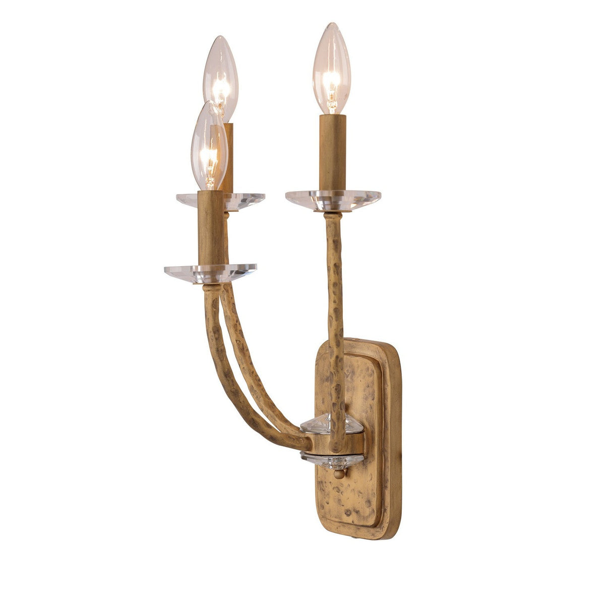 Minka-Lavery - 5283-788 - Three Light Wall Sconce - Atella - Ashen Gold