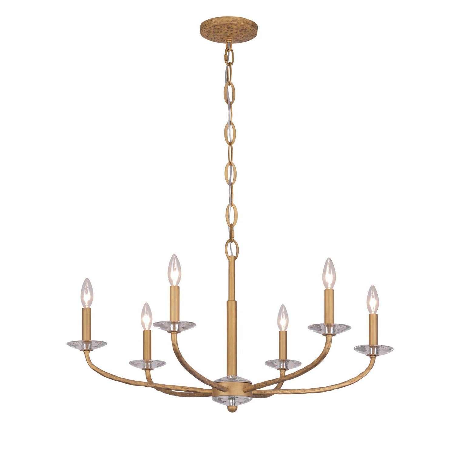 Minka-Lavery - 5286-788 - Six Light Chandelier - Atella - Ashen Gold
