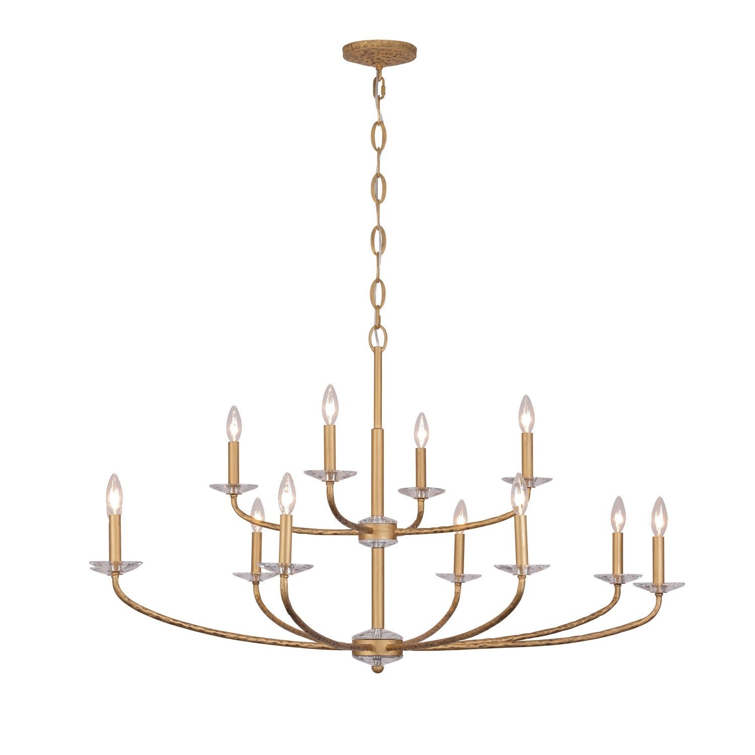 Minka-Lavery - 5288-788 - 12 Light Chandelier - Atella - Ashen Gold