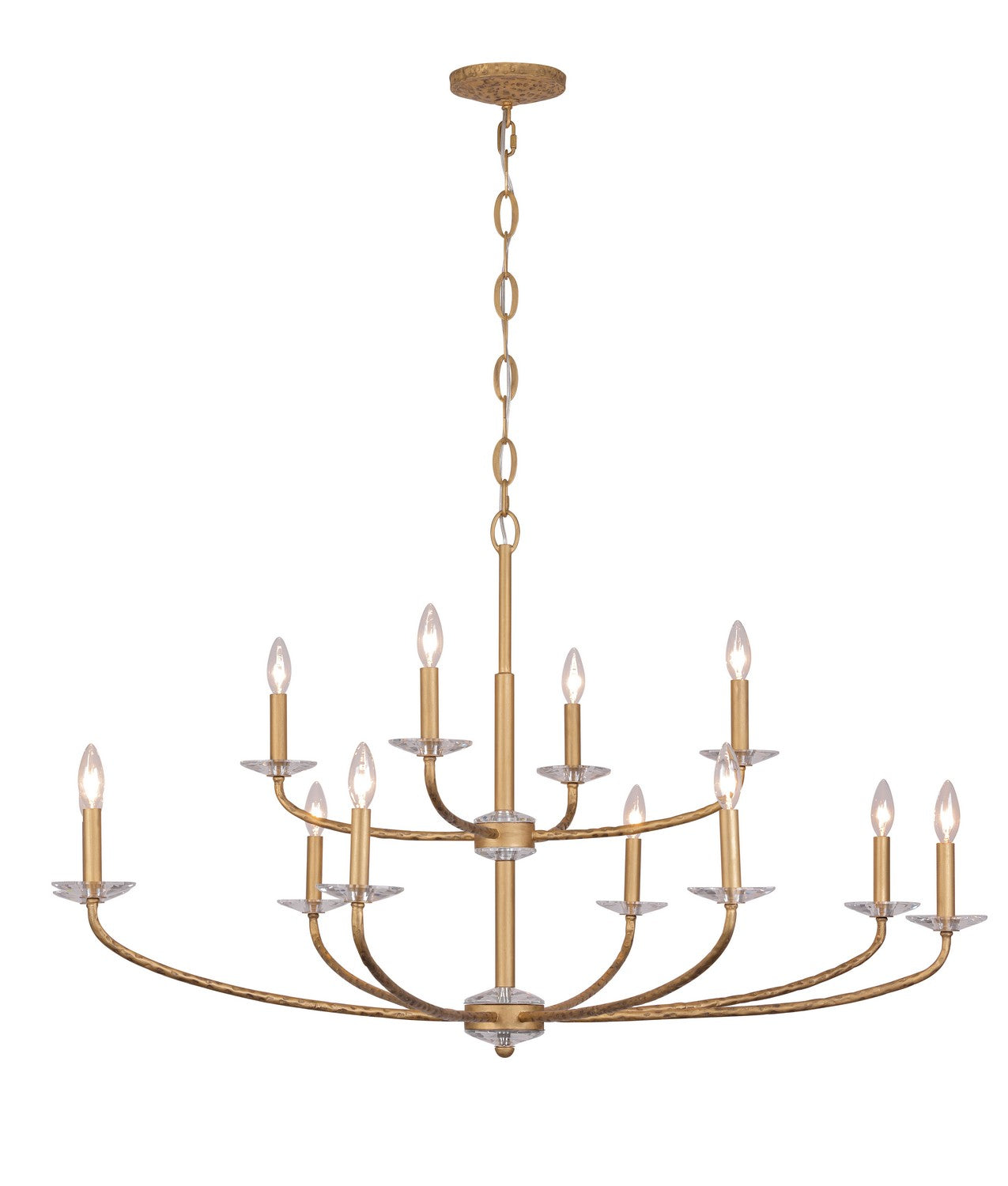 Minka-Lavery - 5288-788 - 12 Light Chandelier - Atella - Ashen Gold