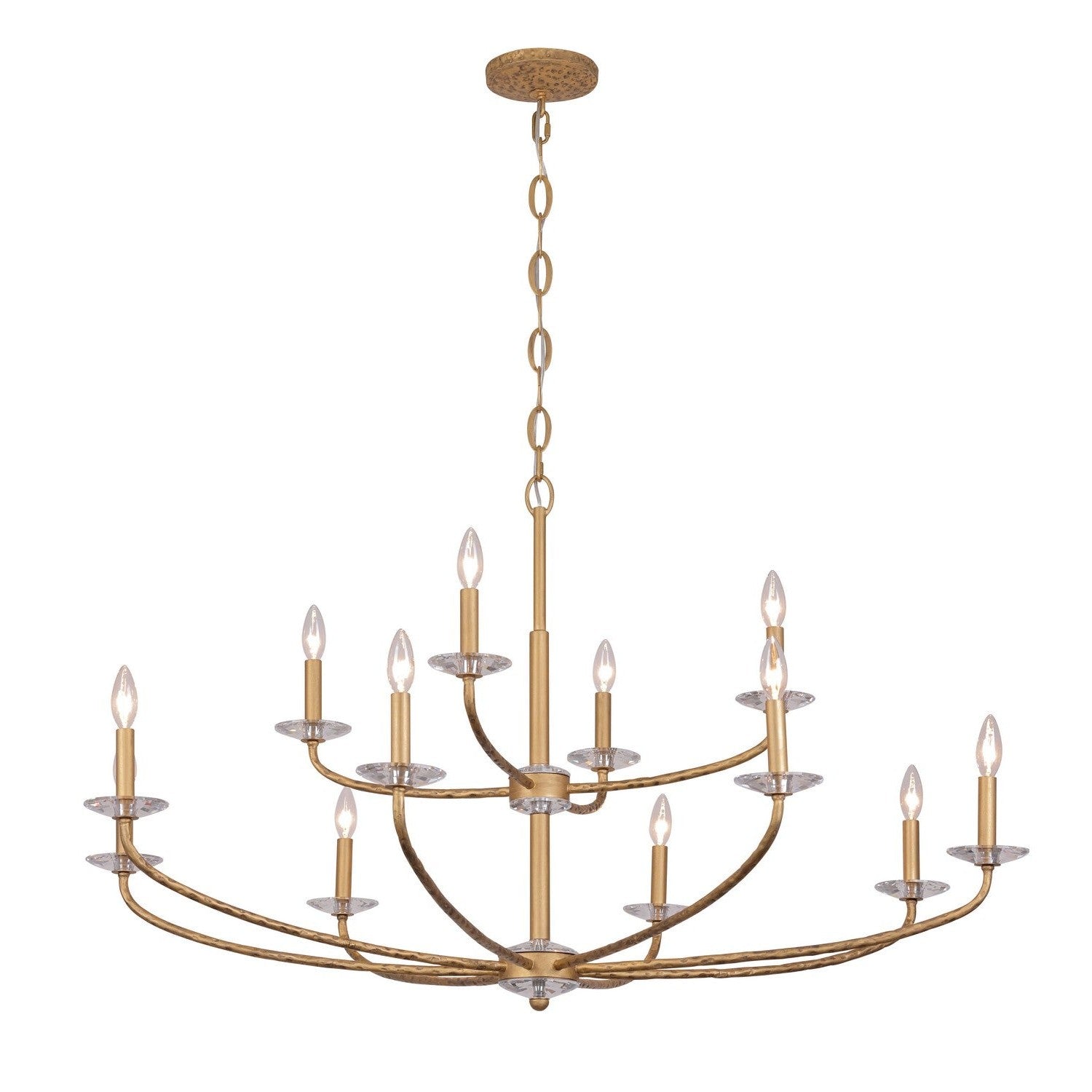 Minka-Lavery - 5288-788 - 12 Light Chandelier - Atella - Ashen Gold