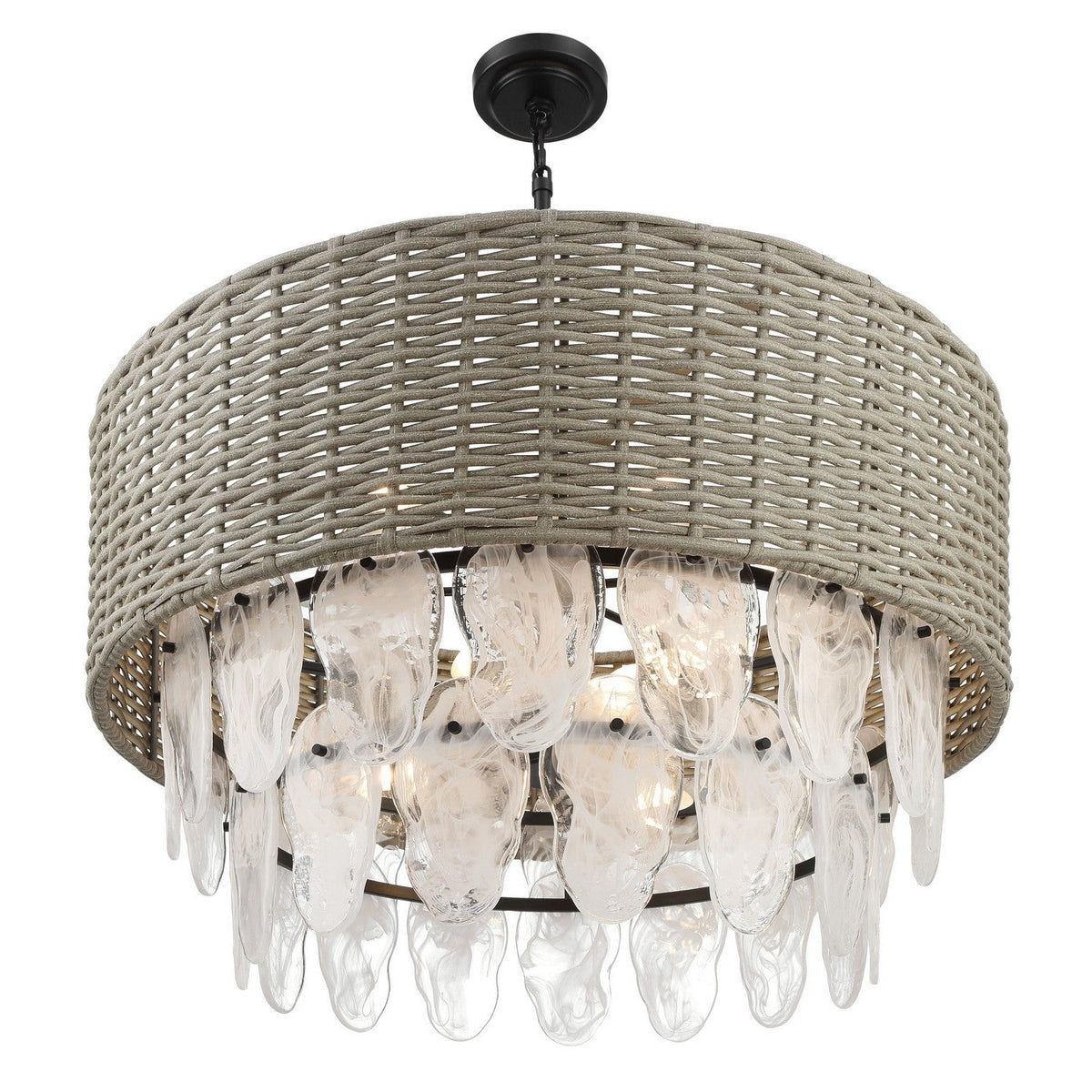 Minka-Lavery - 5297-66A - Nine Light Pendant - Breakers Isle - Coal