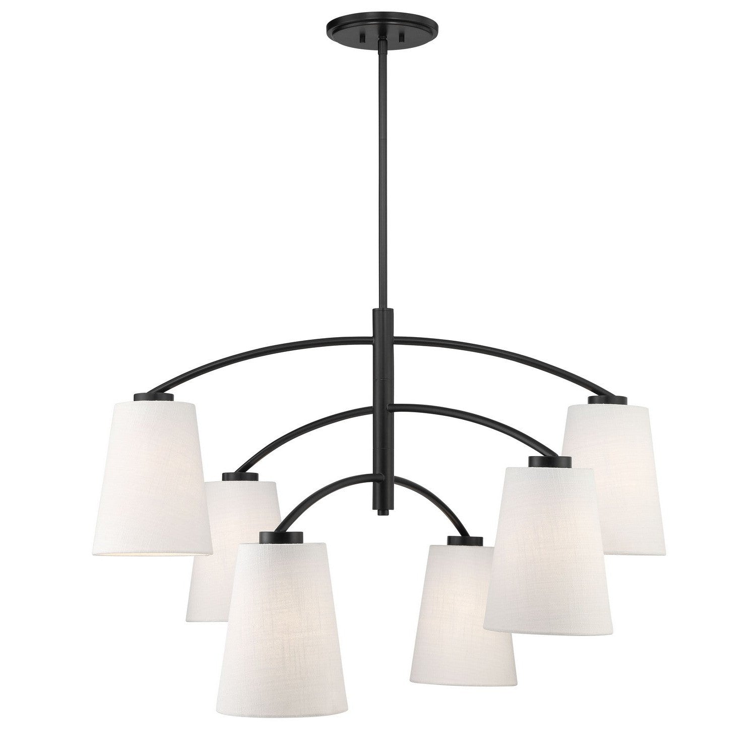 Minka-Lavery - 5397-66A - Six Light Chandelier - Headington - Coal