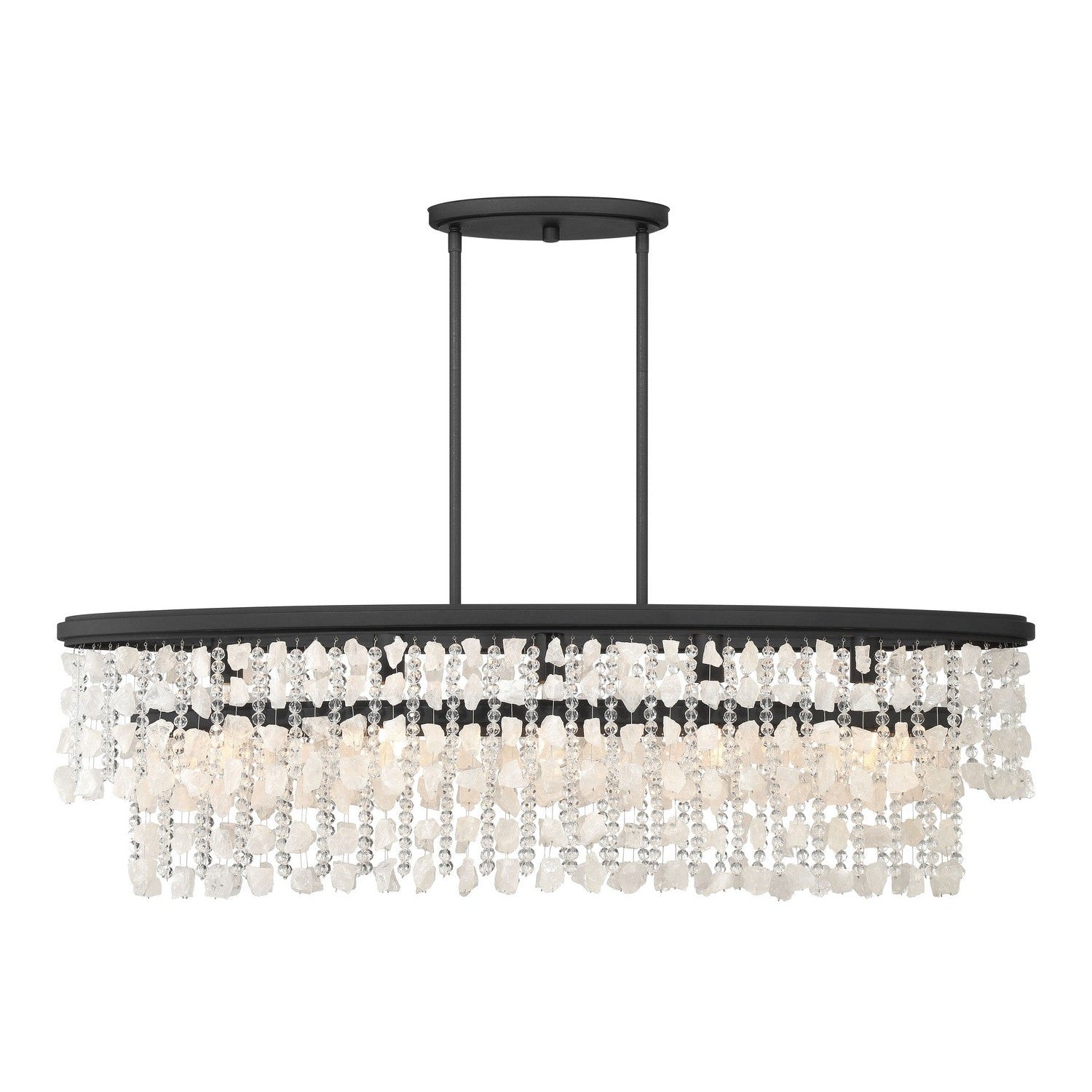Minka-Lavery - 6707-66 - Five Light Island Pendant - Shimmering Elegance - Sand Coal