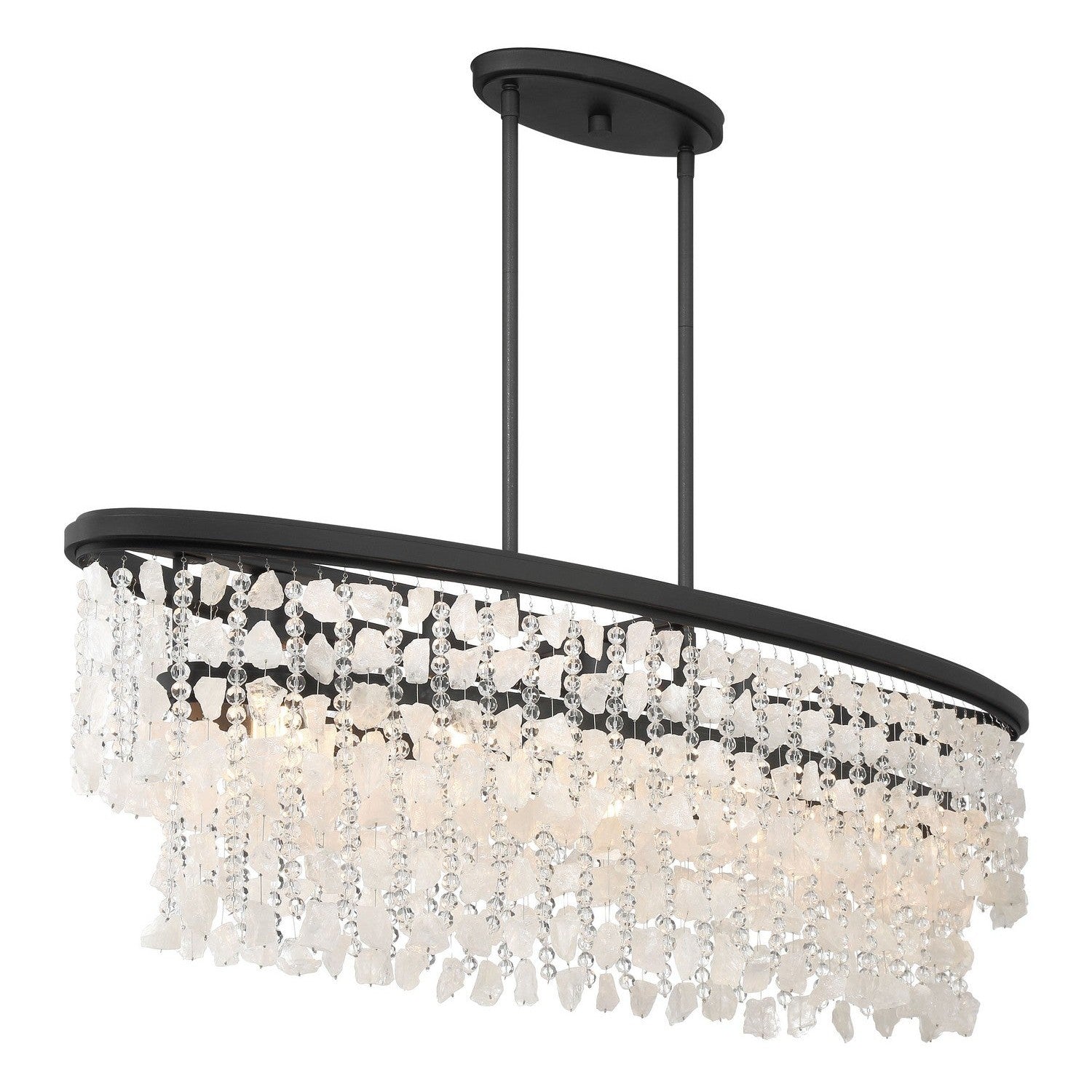 Minka-Lavery - 6707-66 - Five Light Island Pendant - Shimmering Elegance - Sand Coal