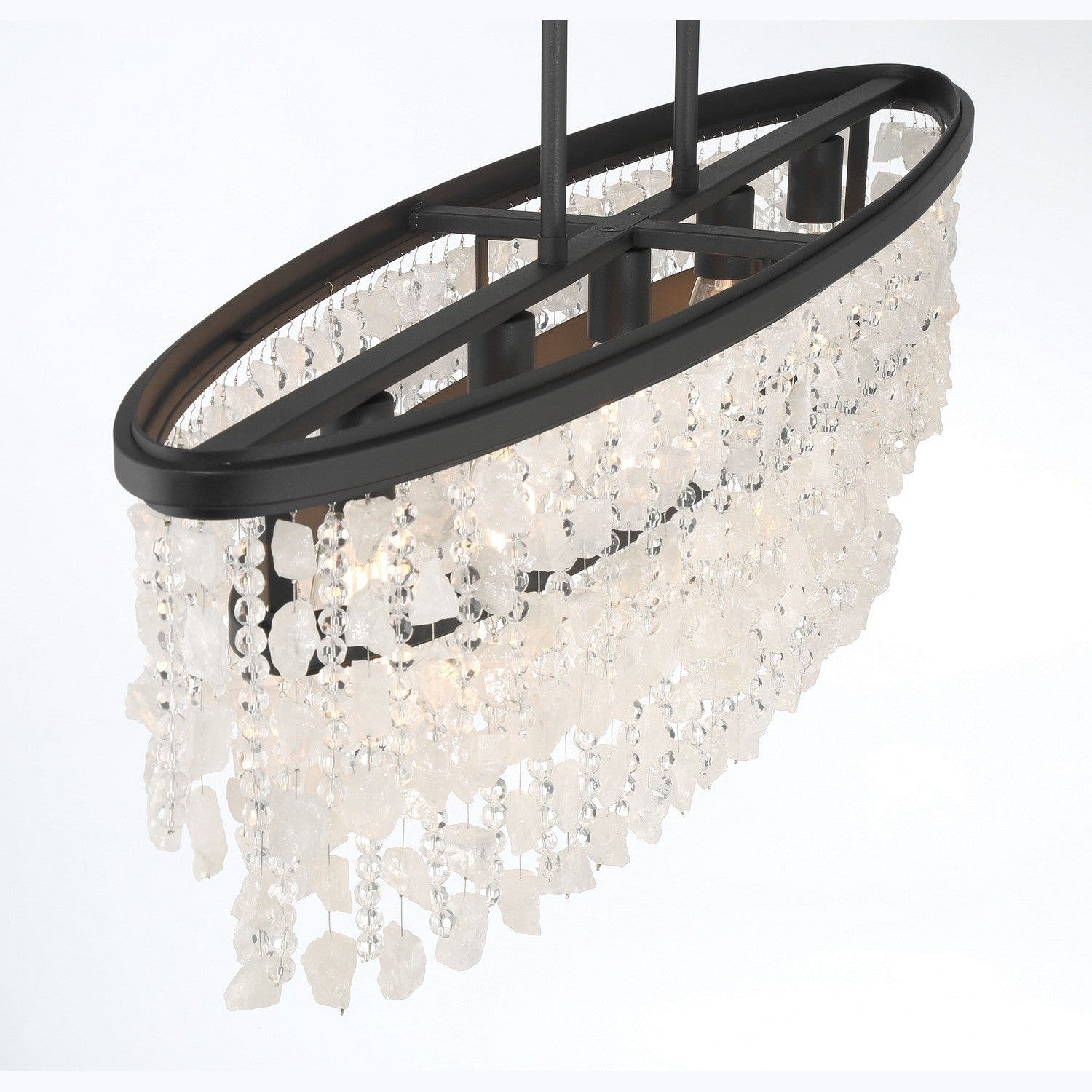 Minka-Lavery - 6707-66 - Five Light Island Pendant - Shimmering Elegance - Sand Coal