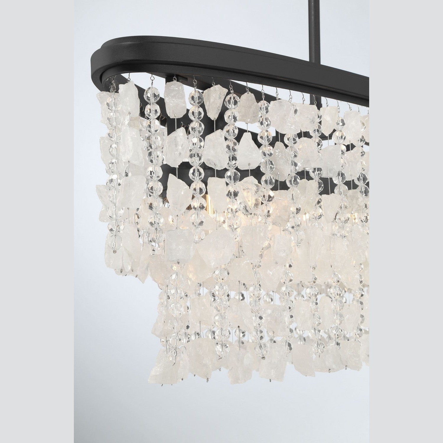 Minka-Lavery - 6707-66 - Five Light Island Pendant - Shimmering Elegance - Sand Coal