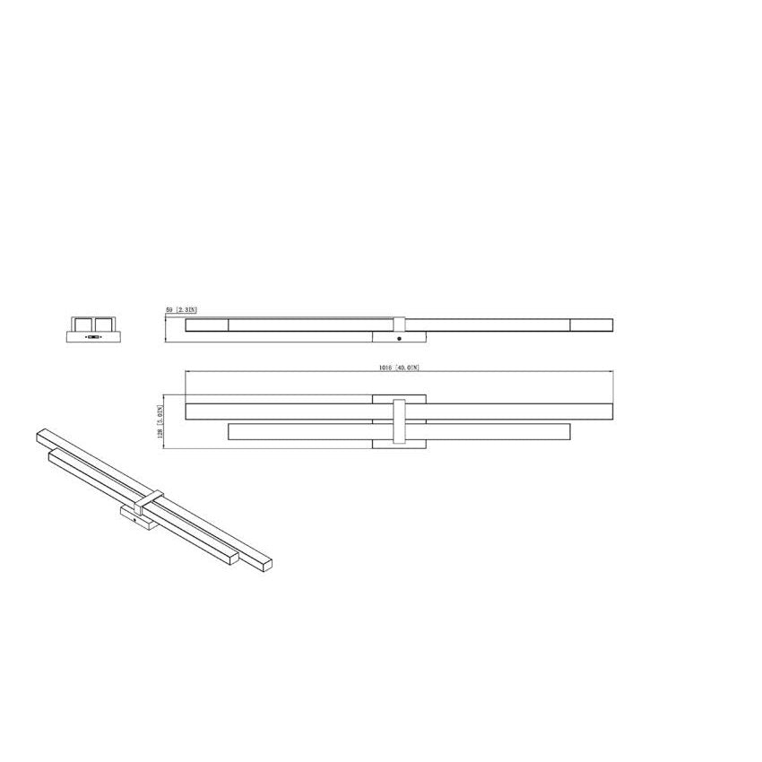 Z-Lite - 1008-40W-MGLD-LED - LED Vanity - Zane - Modern Gold