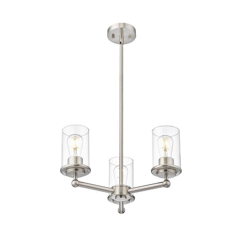 Z-Lite - 742-3BN - Three Light Chandelier - Thayer - Brushed Nickel