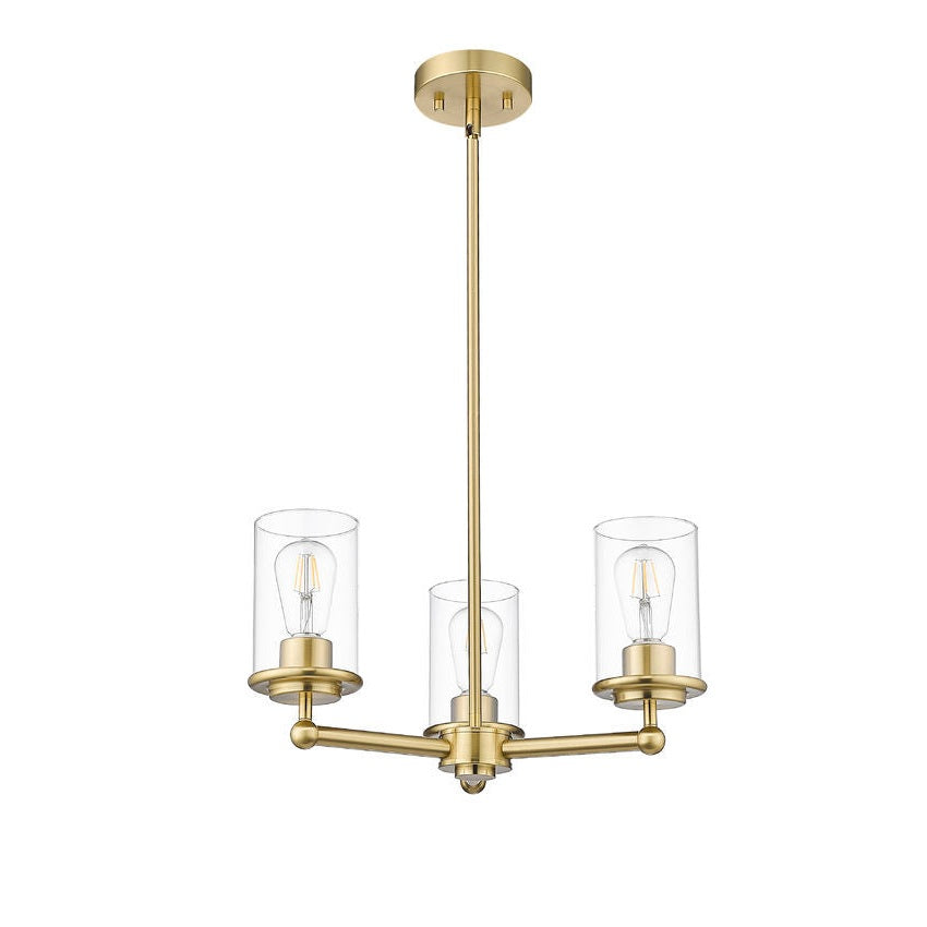 Z-Lite - 742-3LG - Three Light Chandelier - Thayer - Luxe Gold