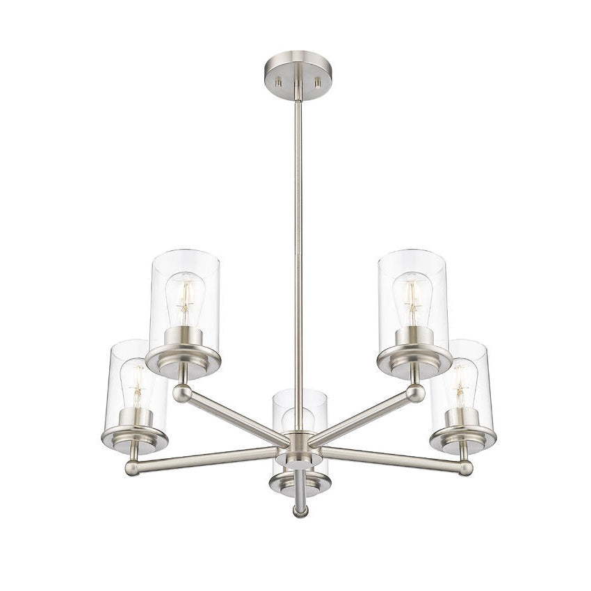 Z-Lite - 742-5BN - Five Light Chandelier - Thayer - Brushed Nickel