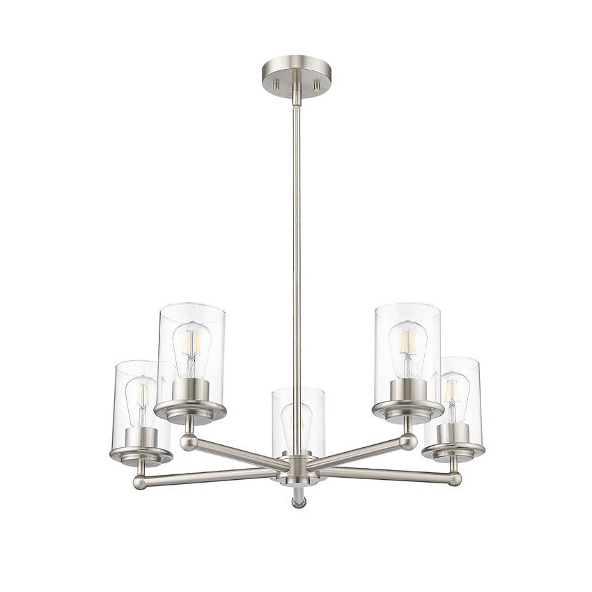 Z-Lite - 742-5BN - Five Light Chandelier - Thayer - Brushed Nickel