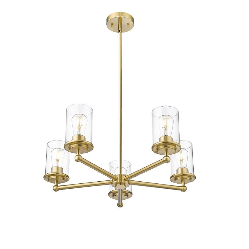 Z-Lite - 742-5LG - Five Light Chandelier - Thayer - Luxe Gold