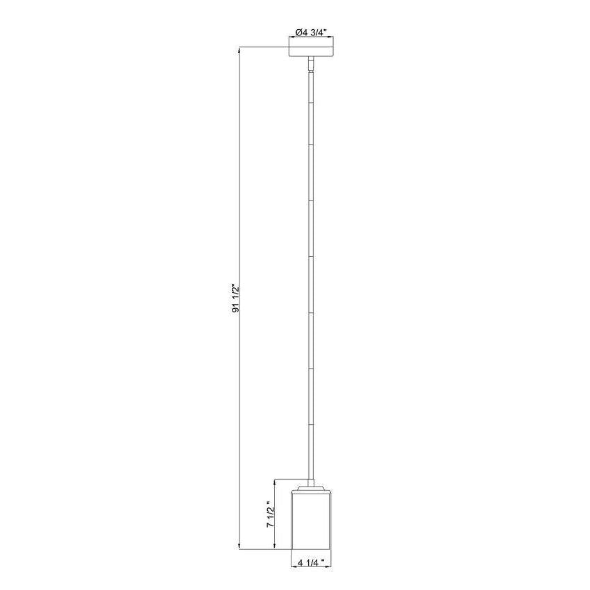 Z-Lite - 742MP-BN - One Light Pendant - Thayer - Brushed Nickel