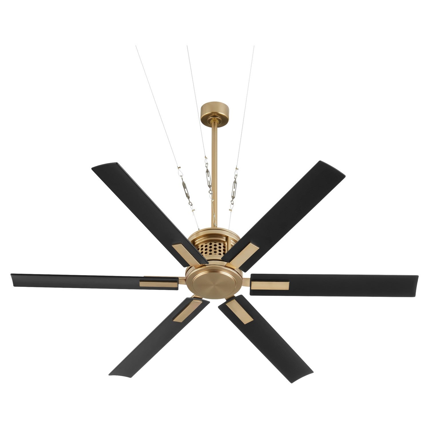 Quorum - 10656-80 - 65" Patio Fan - Zeus - Aged Brass