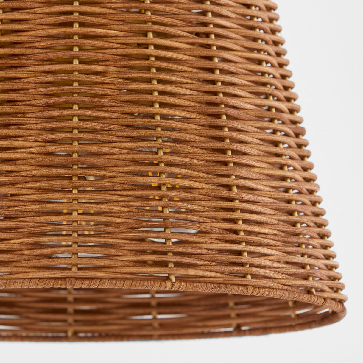 Quorum - 2893-13-80 - Three Light Semi Flush Mount - Wicker - Aged Brass