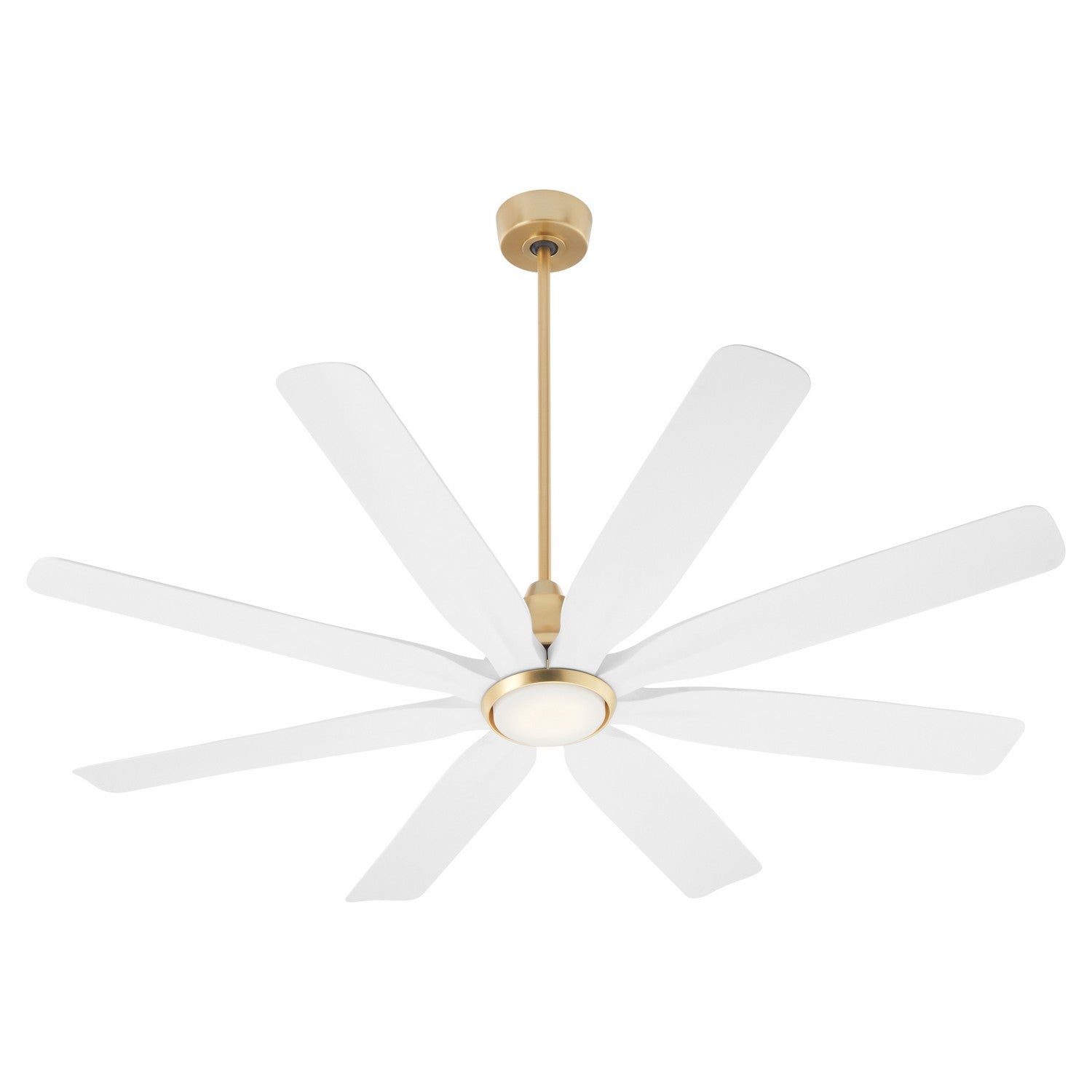Quorum - 33608-80 - 60" Patio Fan - Rosales - Aged Brass