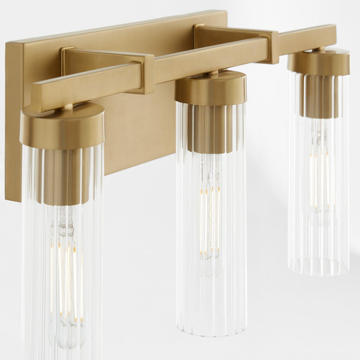 Quorum - 533-3-80 - Three Light Vanity - Kilbey - Aged Brass