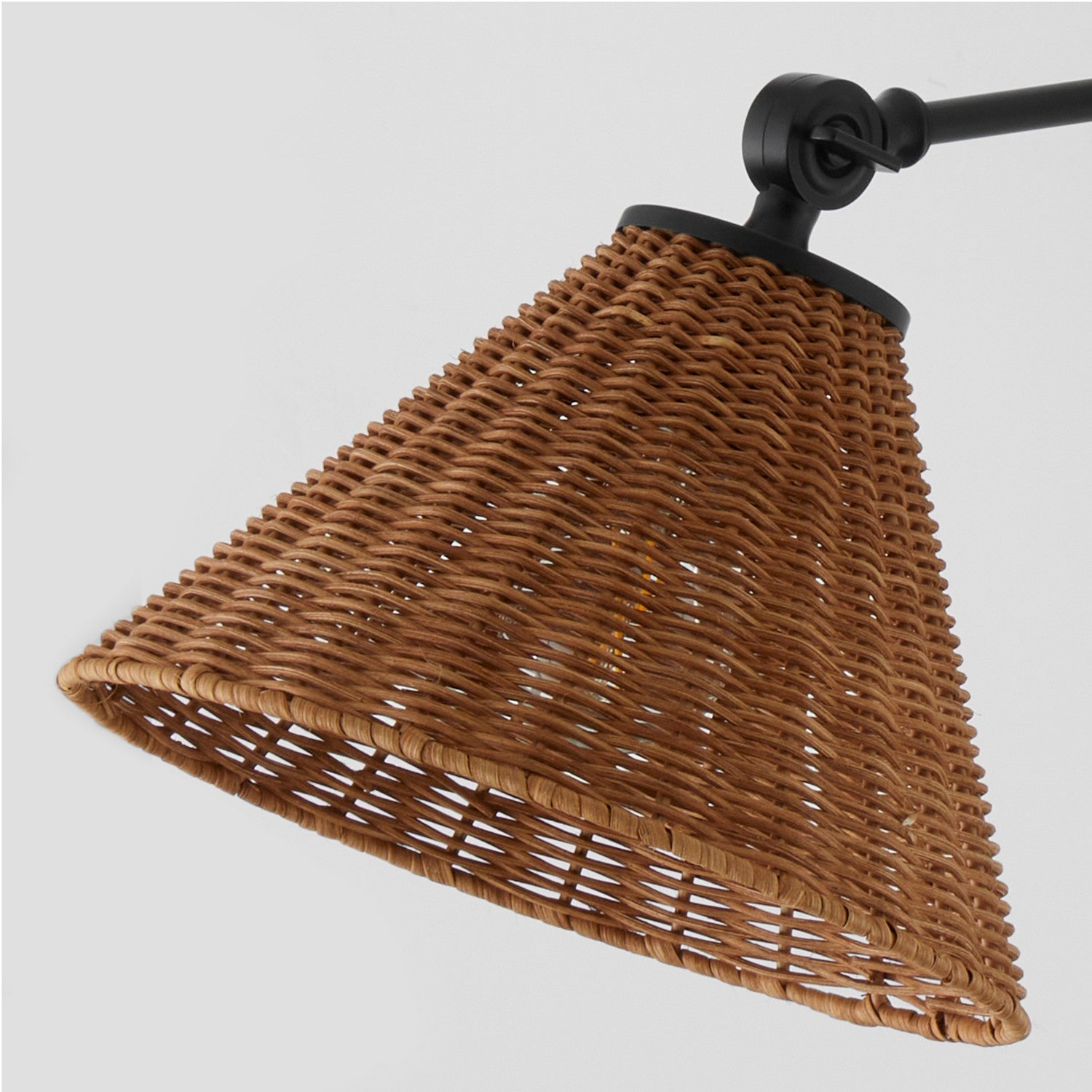 Quorum - 5393-59 - One Light Wall Mount - Wicker - Matte Black