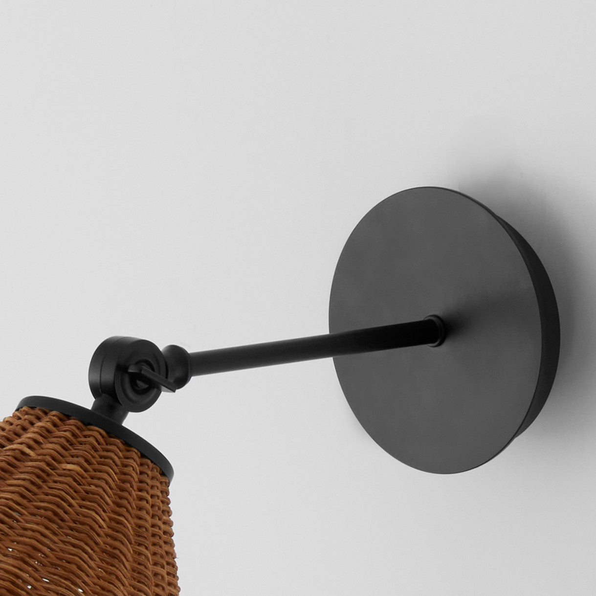 Quorum - 5393-59 - One Light Wall Mount - Wicker - Matte Black