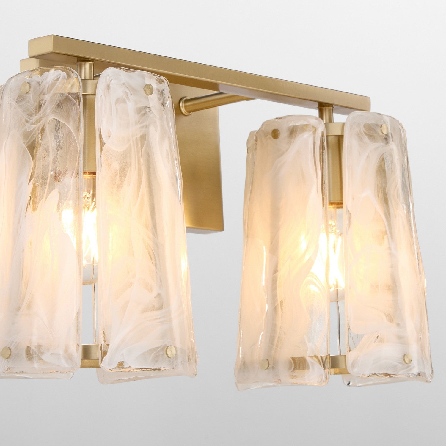 Quorum - 5575-2-80 - Two Light Vanity - Prestige - Aged Brass