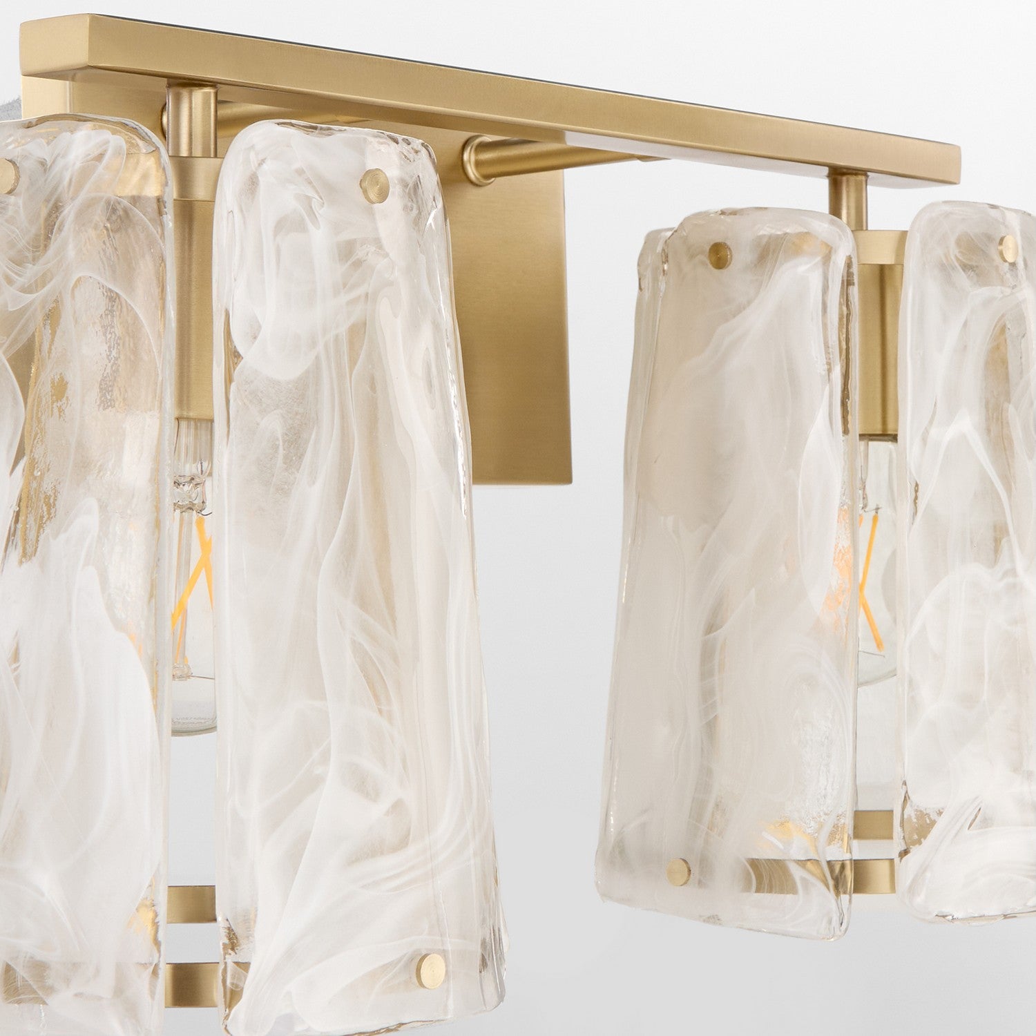 Quorum - 5575-2-80 - Two Light Vanity - Prestige - Aged Brass