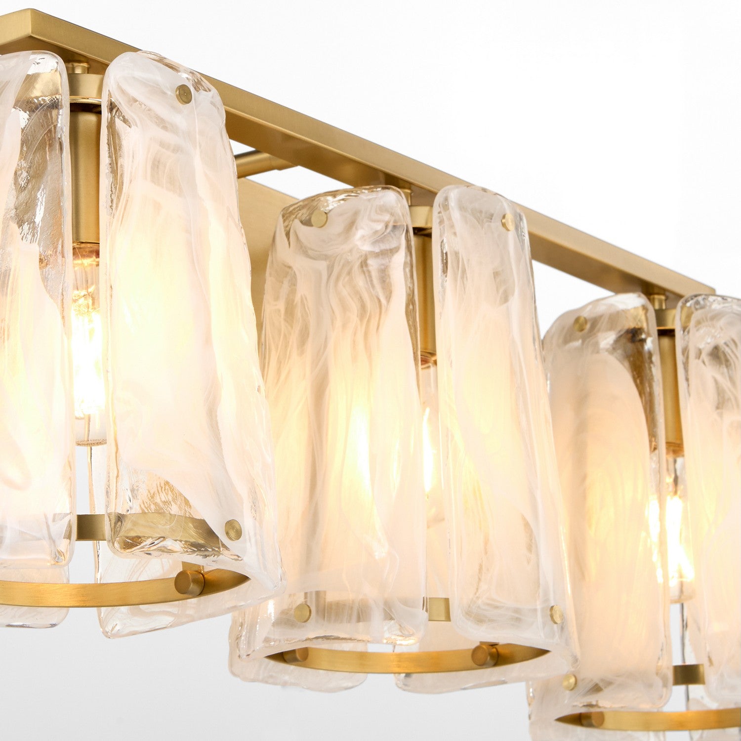 Quorum - 5575-3-80 - Three Light Vanity - Prestige - Aged Brass