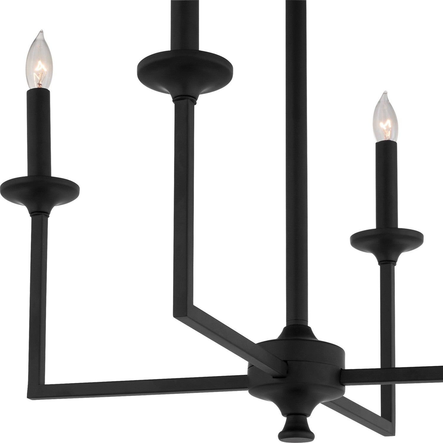 Quorum - 6005-4-59 - Four Light Chandelier - Eldorado - Matte Black