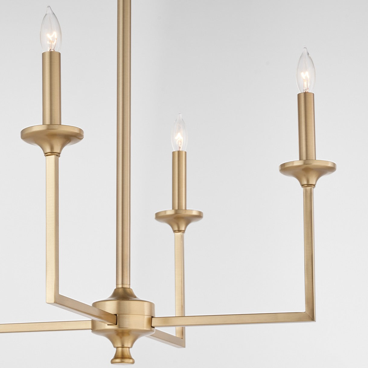 Quorum - 6005-4-80 - Four Light Chandelier - Eldorado - Aged Brass