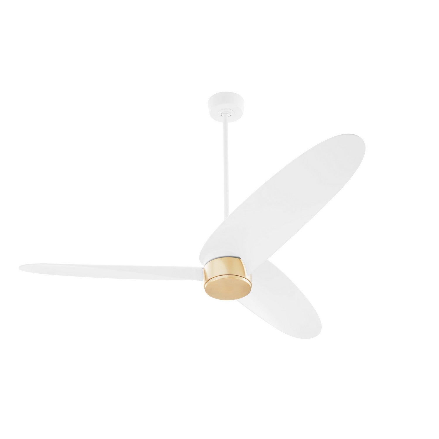 Quorum - 61603-8 - 60" Patio Fan - Brisa - Studio White w/ Aged Brass