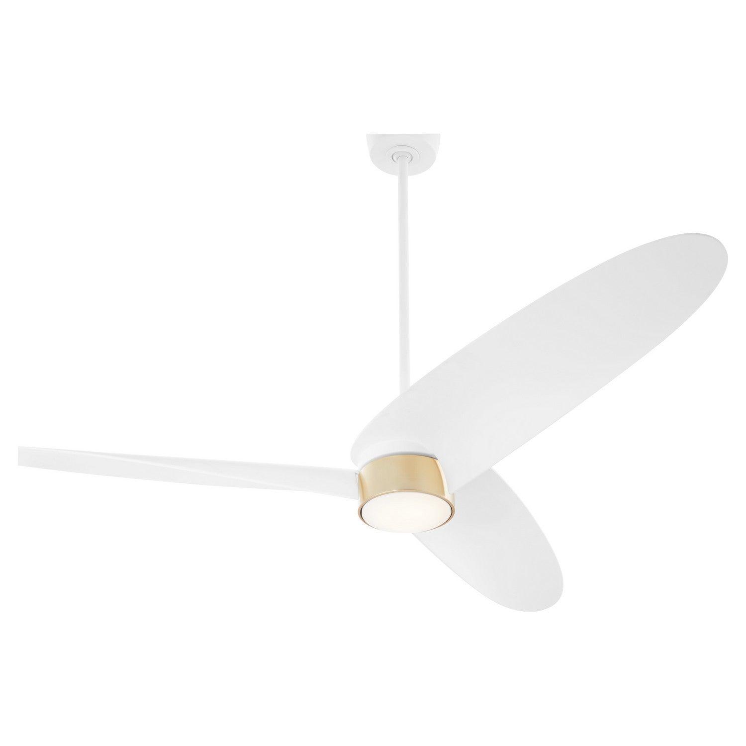 Quorum - 61603-8 - 60" Patio Fan - Brisa - Studio White w/ Aged Brass