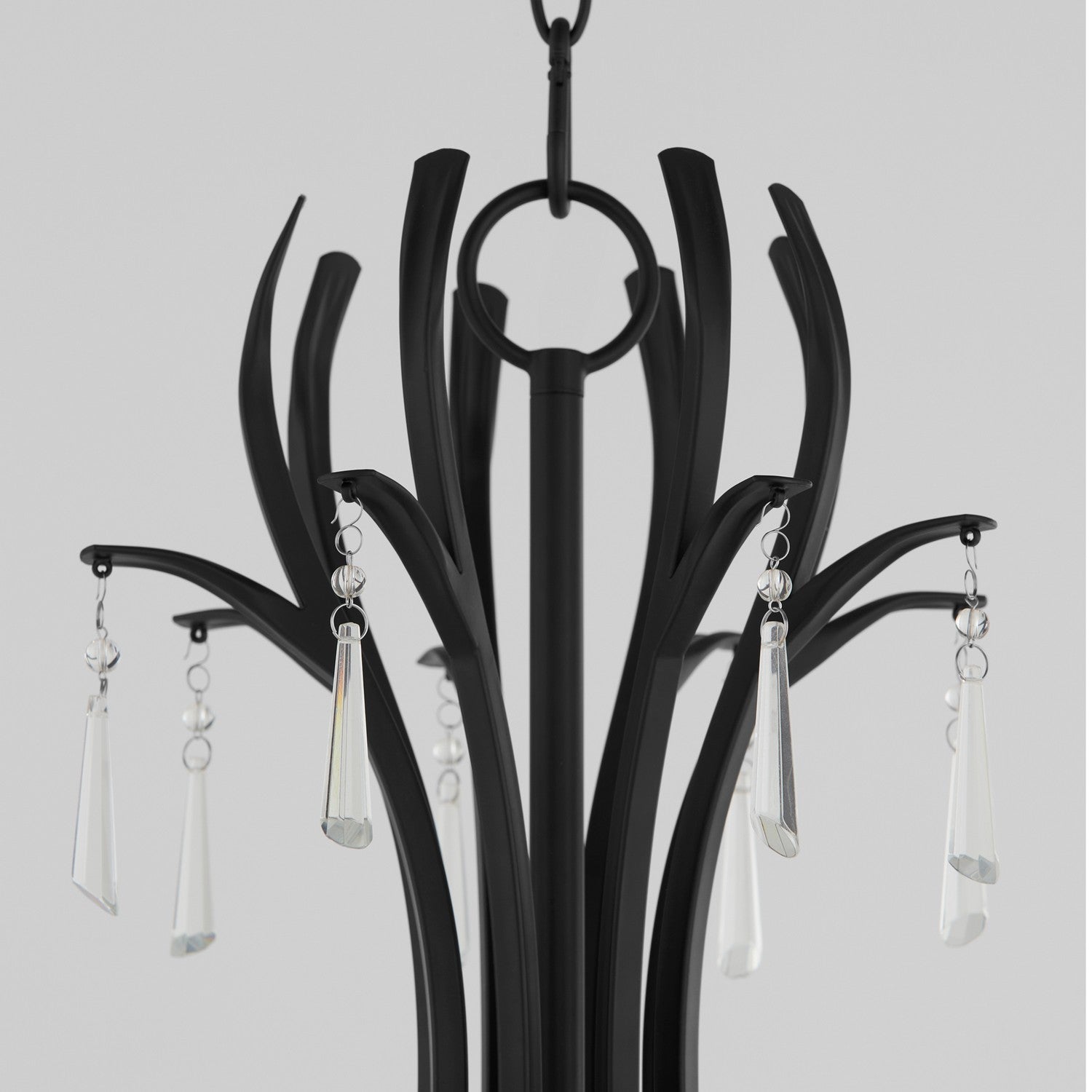 Quorum - 620-8-59 - Eight Light Chandelier - Majesty - Matte Black
