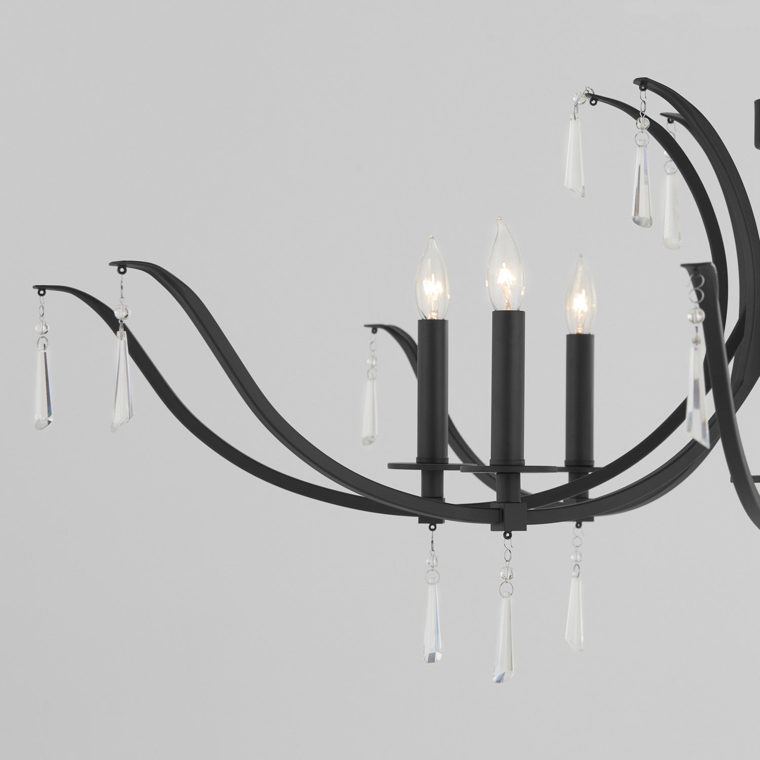 Quorum - 620-8-59 - Eight Light Chandelier - Majesty - Matte Black