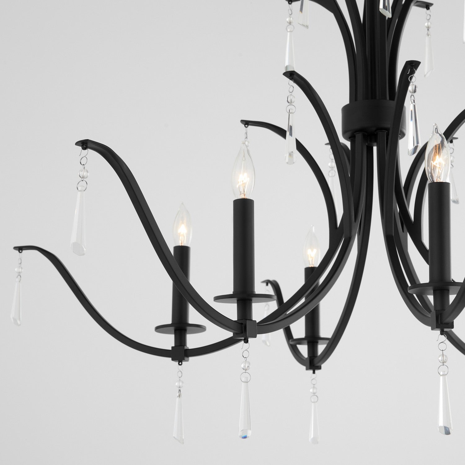 Quorum - 621-6-59 - Six Light Chandelier - Majesty - Matte Black