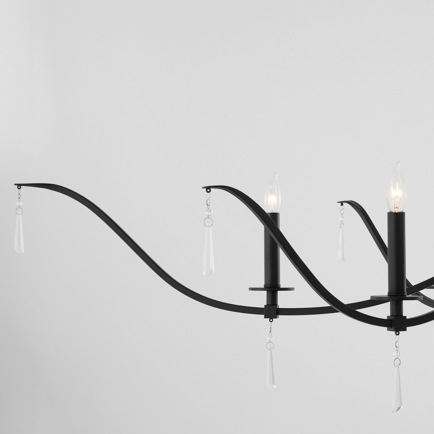Quorum - 621-8-59 - Eight Light Chandelier - Majesty - Matte Black