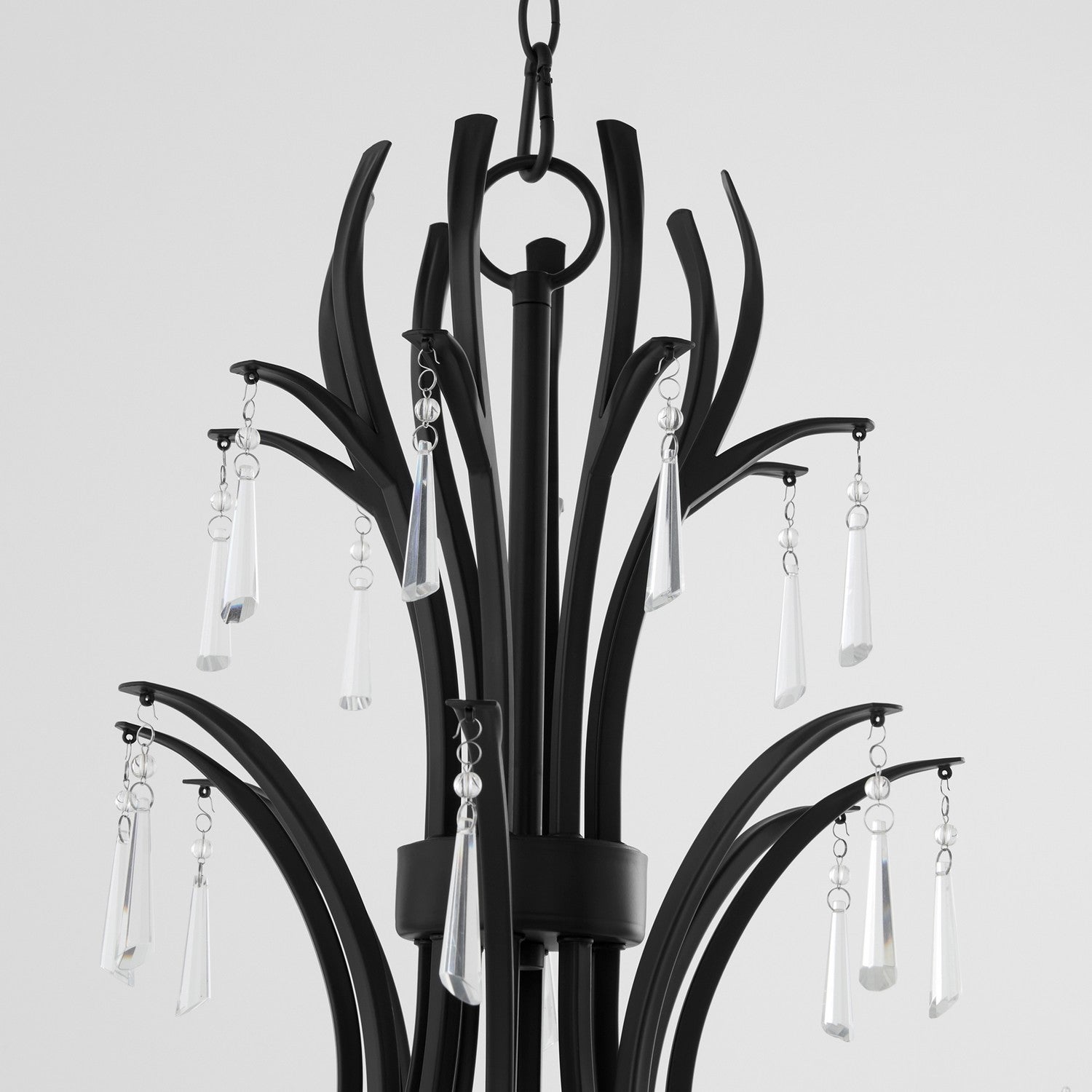 Quorum - 621-8-59 - Eight Light Chandelier - Majesty - Matte Black