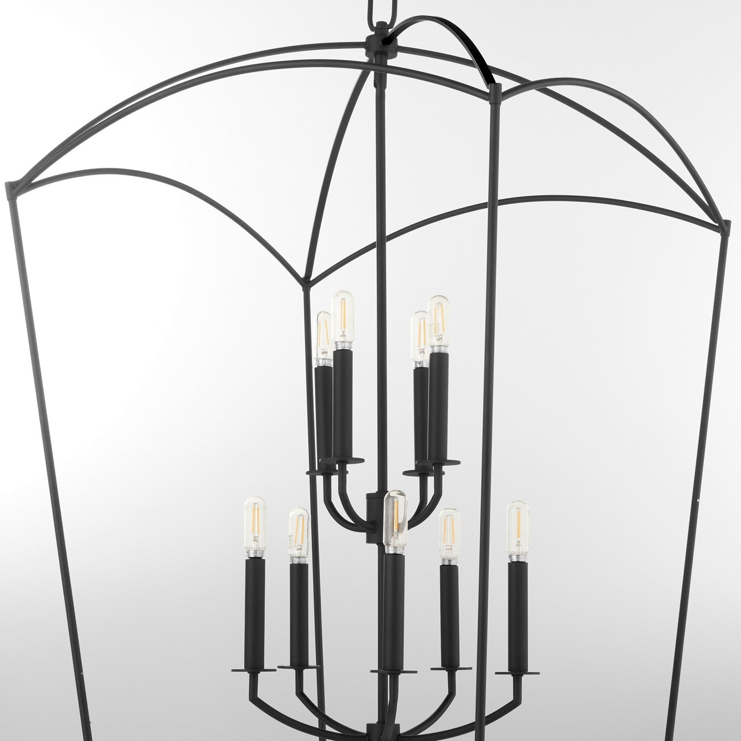 Quorum - 6812-9-59 - Nine Light Entry - Mantle - Matte Black