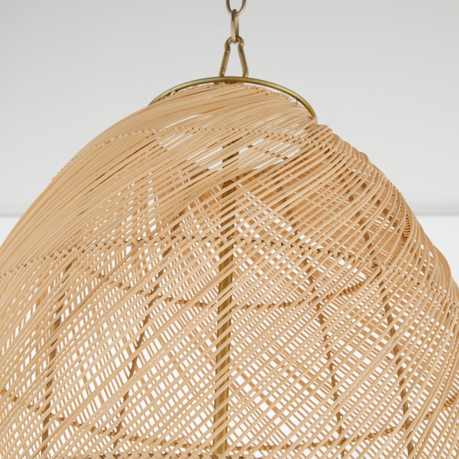 Quorum - 6900-5-80 - Five Light Pendant - Rattan - Aged Brass
