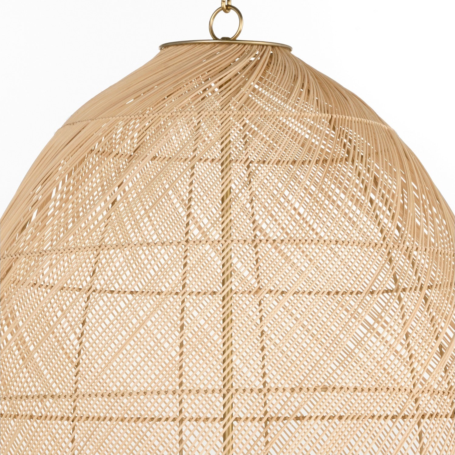 Quorum - 6901-5-80 - Five Light Pendant - Rattan - Aged Brass