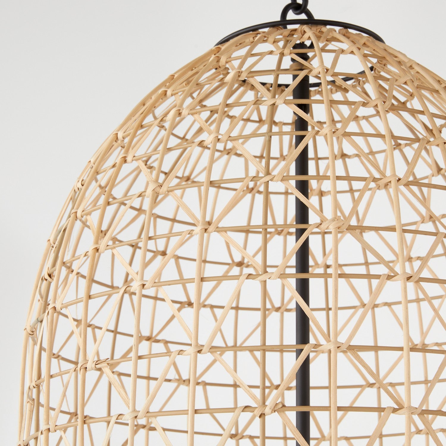 Quorum - 6902-3-59 - Three Light Pendant - Rattan - Matte Black