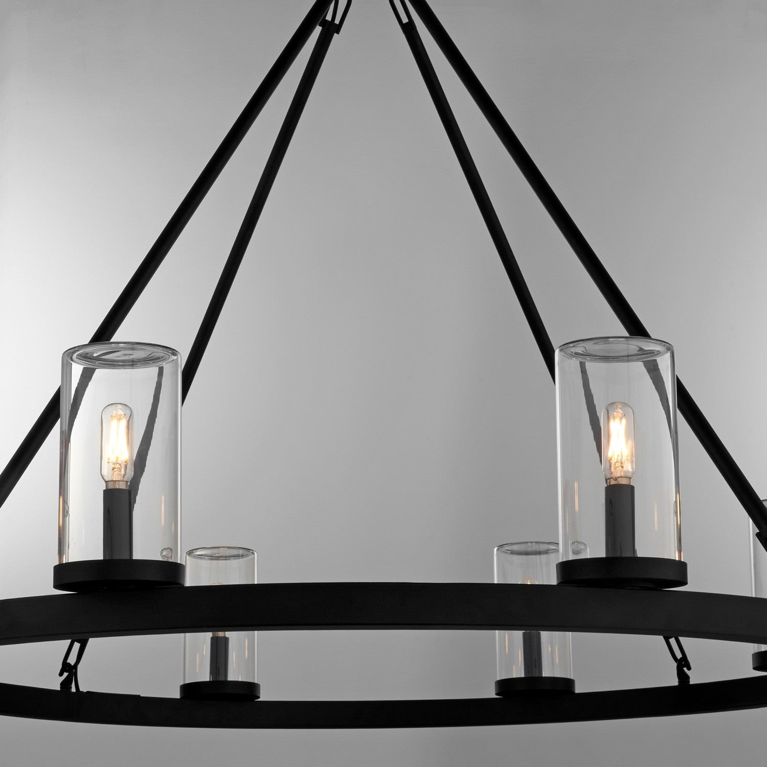 Quorum - 70-8-59 - Eight Light Chandelier - Gentry - Matte Black