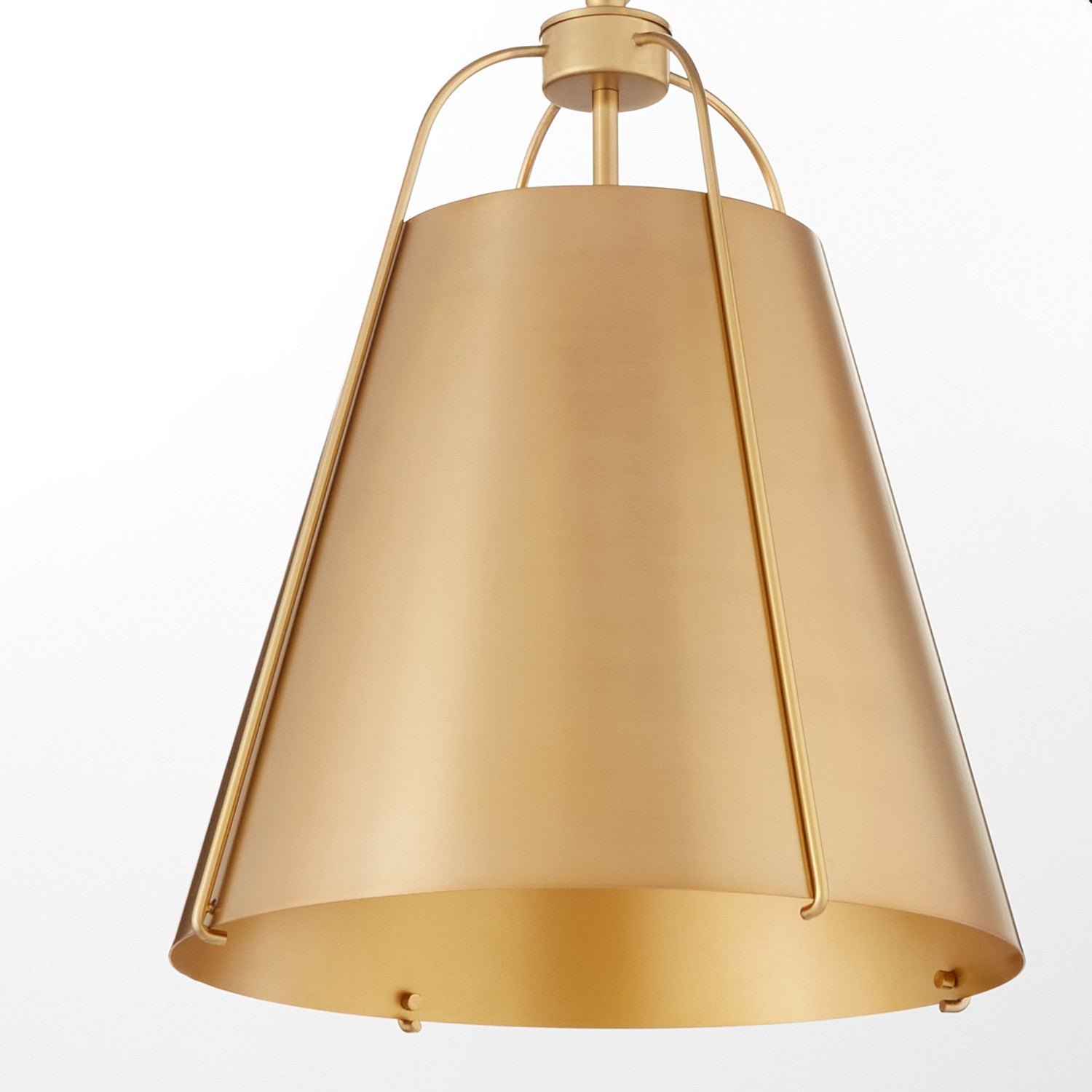 Quorum - 861-1-80 - One Light Pendant - Jamie - Aged Brass