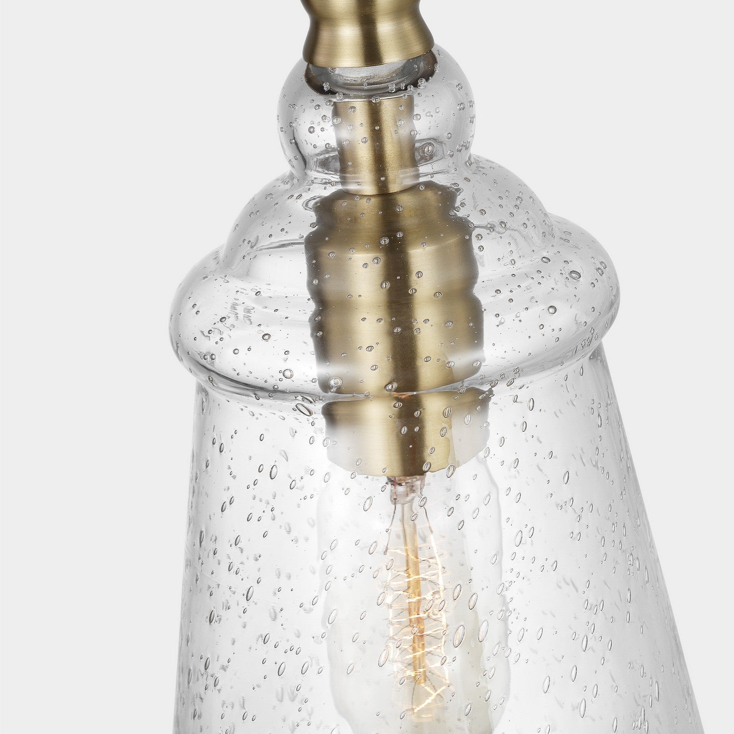 Generation Lighting - P1449SB - One Light Mini Pendant - Loras - Satin Brass