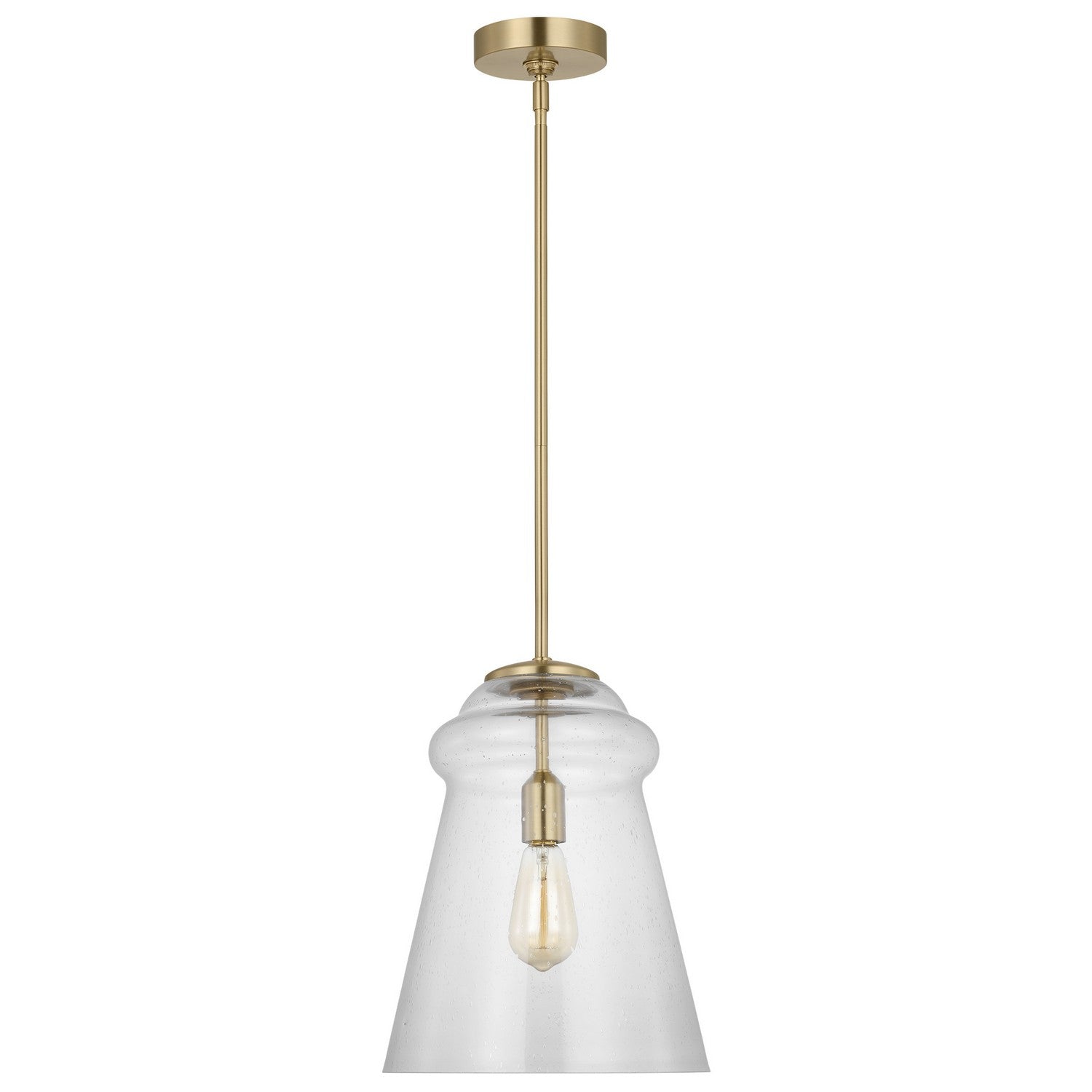 Generation Lighting - P1459SB - One Light Pendant - Loras - Satin Brass