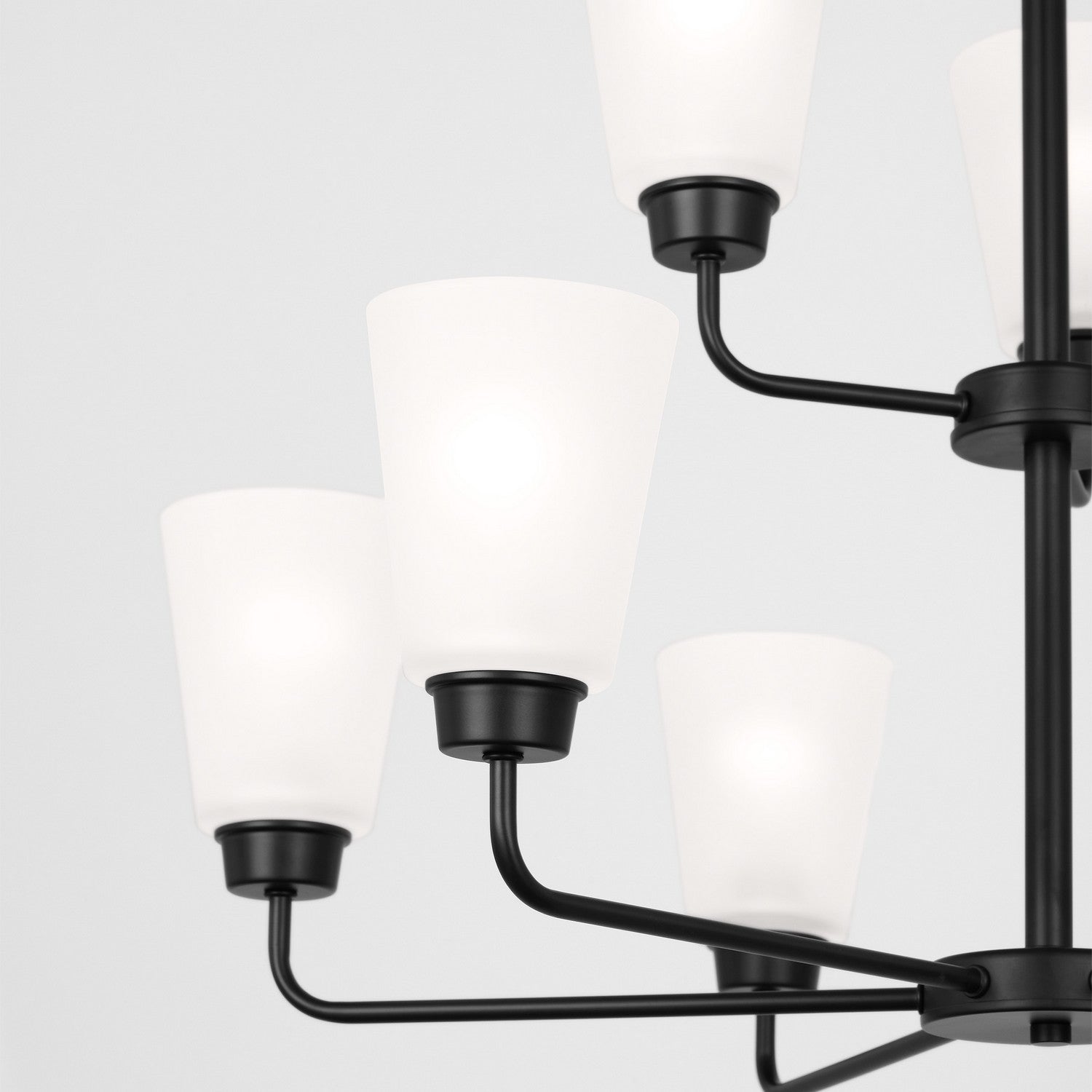Generation Lighting - 3115209-112 - Nine Light Chandelier - Kerrville - Midnight Black