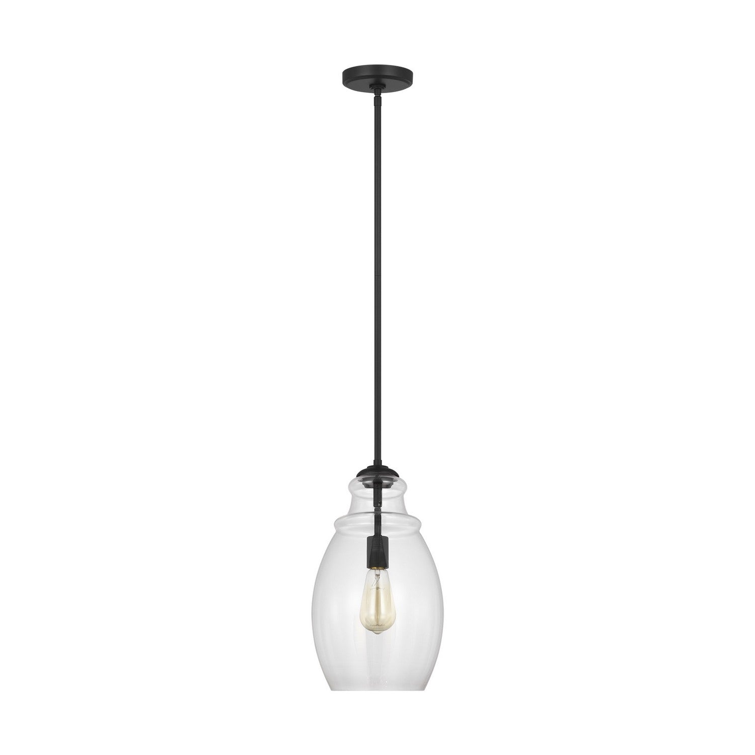 Generation Lighting - P1484MBK - One Light Pendant - Marino - Midnight Black
