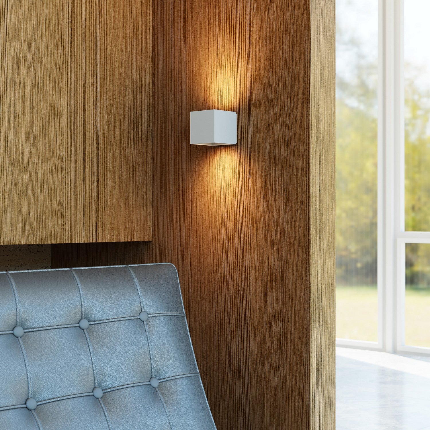 Sonneman - 7520.98 - LED Wall Sconce - Qube - Textured White