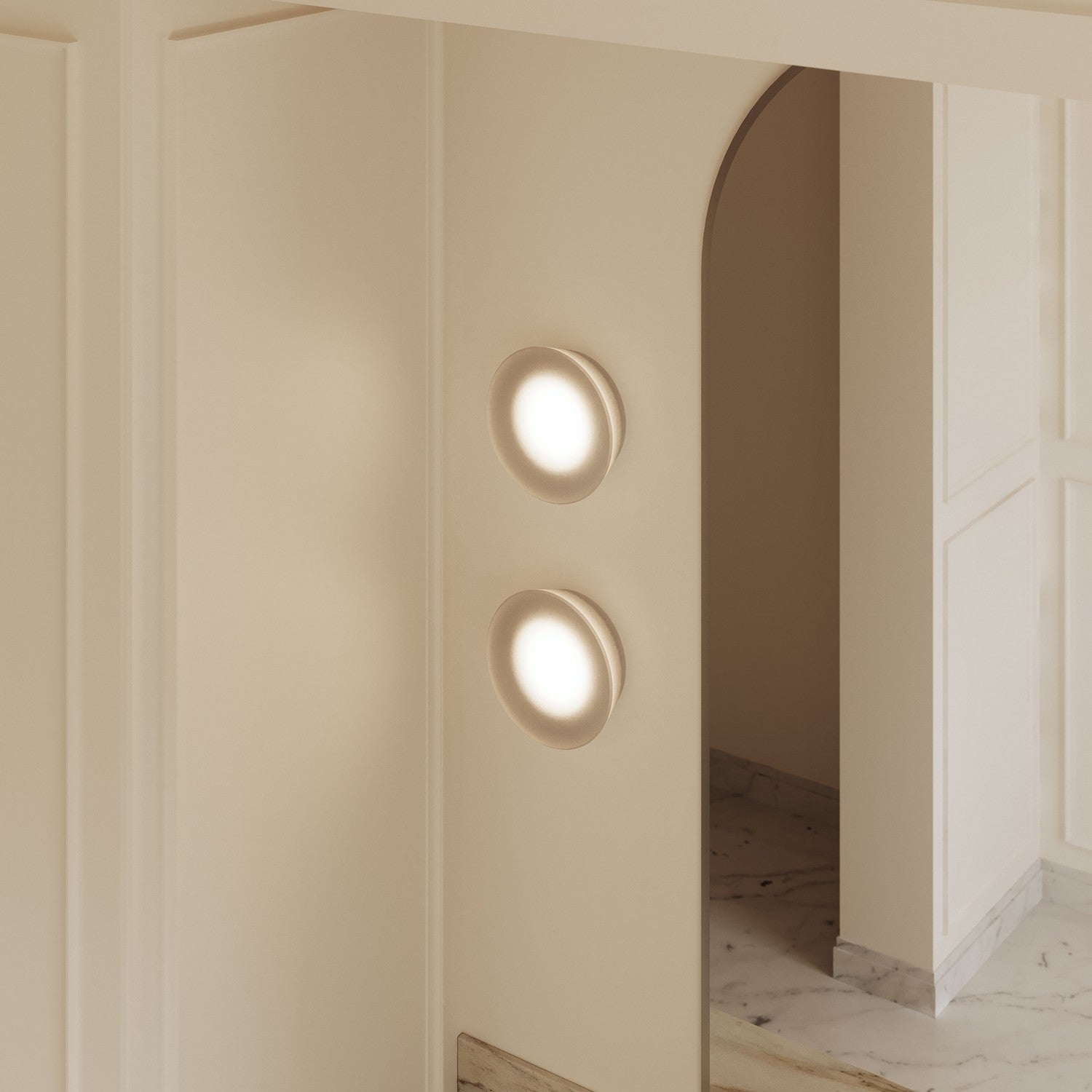 Sonneman - 7545.98W - LED Wall Sconce/Surface Mount - Mist - Textured White