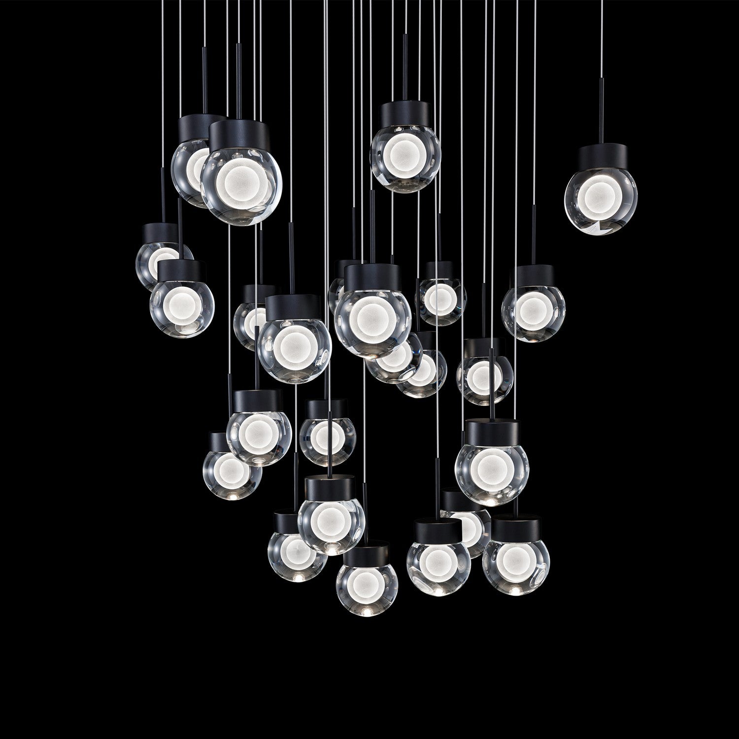 Modern Forms - PD-82025S-BK - LED Pendant - Double Bubble - Black
